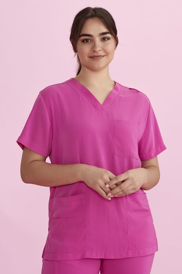 Pink Scrubs Tops